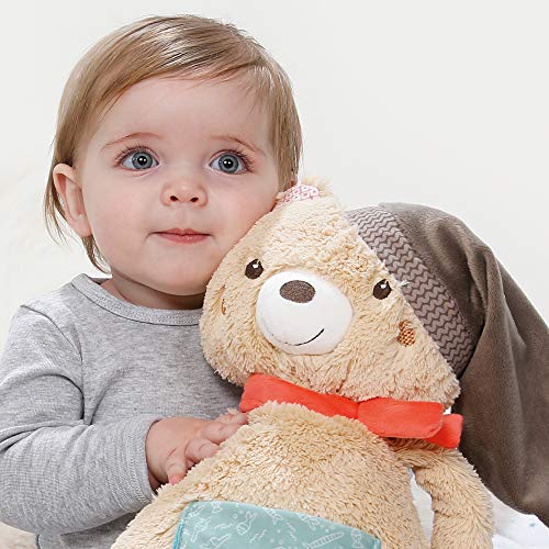 Fehn – Oso de peluche suave para agarrar, sentir y achuchar, para bebés y niños pequeños a partir de 0 meses multicolor Oso XL, Bruno