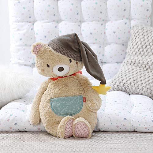 Fehn – Oso de peluche suave para agarrar, sentir y achuchar, para bebés y niños pequeños a partir de 0 meses multicolor Oso XL, Bruno