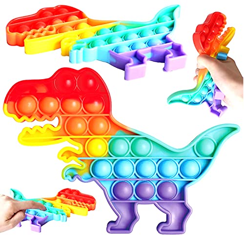 Fidget Toy | Juguete Antiestres | Pop It Sensorial | Dinosaurio Para Niños y Adultos | Bubble Push pop it Dino | Juguetes Antiestrés de Explotar Burbujas | Para Aliviar estrés y Ansiedad