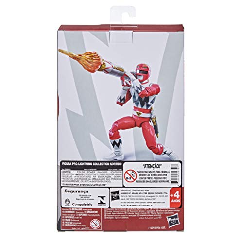 Figura de acción Coleccionable Premium de 15 cm de Ranger Rojo de Lost Galaxy de Power Rangers Lightning Collection con Accesorios