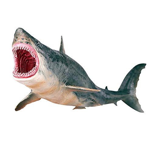 Figura Tiburón Juguete, simulación Megalodon Miniatura Animal Juguete colección estatuilla Modelo Animal Marino Adornos para el hogar Accesorios decoración