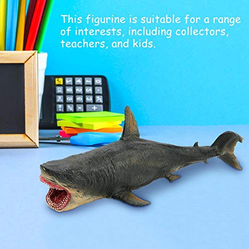 Figura Tiburón Juguete, simulación Megalodon Miniatura Animal Juguete colección estatuilla Modelo Animal Marino Adornos para el hogar Accesorios decoración