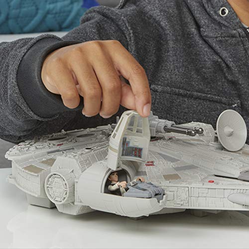 Figura y vehículo de Star Wars Mission Fleet Han Solo Millennium Falcon a escala de 2,5 pulgadas, juguetes para niños a partir de 4 años