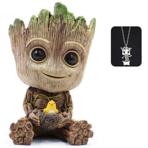 Figuras de acción de Baby Groot con diseño de muñecos de fantasía, los mejores para los niños (grande)