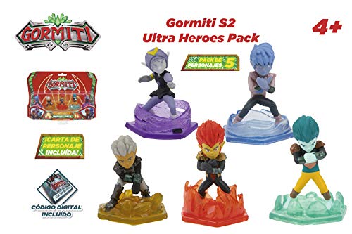 Figuras de acción Famosa- Gormiti Serie2 Pack de los Heroes, Personajes Principales de la Serie, Multicolor, 5 cm (GRE06000)