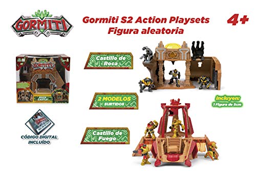 Figuras de acción Famosa S2 Gormiti Fire & casttle playsets, 2 Modelos Diferentes, Envío ALEATORIO, color surtido (Giochi Preziosi GRE07000)