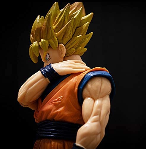 Figuras de Dragon Ball Vegeta Goku Kakarotto Figura de acción de PVC Modelo de anime Figuras acción grandes Animaciones juguete Modelo de personaje Saiyan para decoración regalo cumpleaños (Goku)