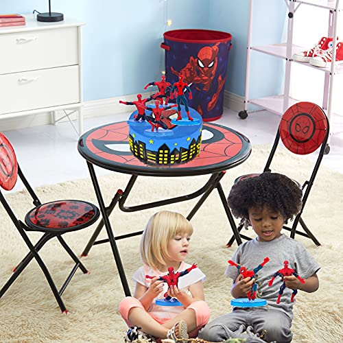 Figuras decorativas para tarta de Spiderman, adornos de Spiderman, juego de decoración de cumpleaños, dibujos animados, anime, anime, juguetes para decoración de tartas, para fiestas infantiles