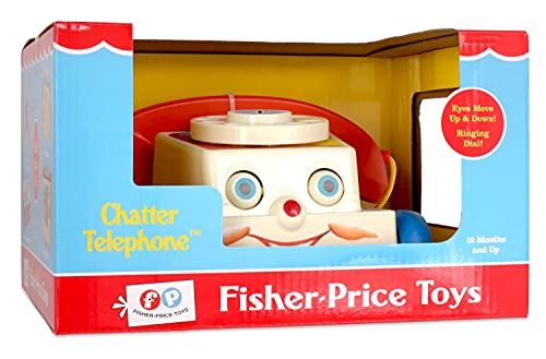 Fisher-Price 1694 - Teléfono de Juguete con Cuerda para Tirar