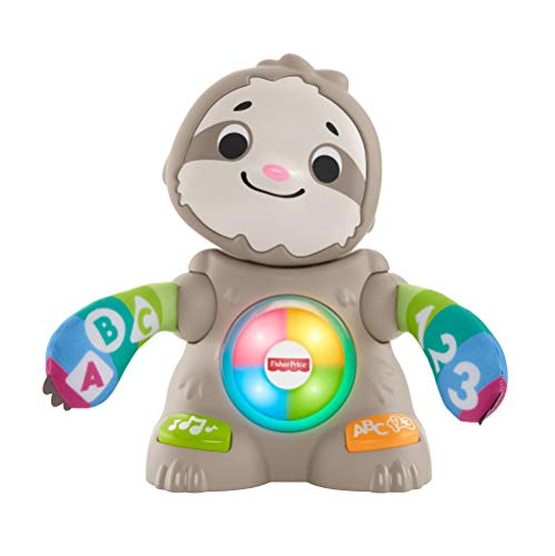 Fisher-Price- BlinkiLinkis Perezoso Juguete en alemán a Partir de 9 Meses, Color Otter, 1 Stück (1er Pack) (Mattel GmbH GHY87)