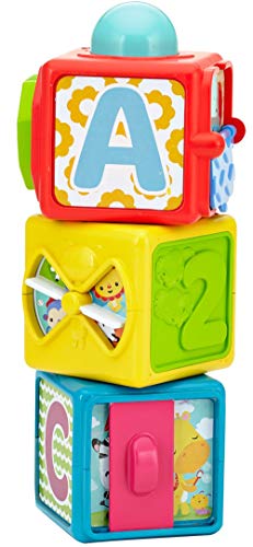 Fisher-Price - Bloques Activity Juguete Bebé, Multicolor (Mattel DHW15)