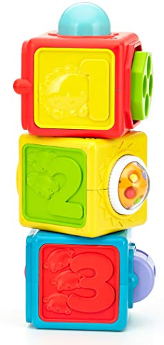 Fisher-Price - Bloques Activity Juguete Bebé, Multicolor (Mattel DHW15)