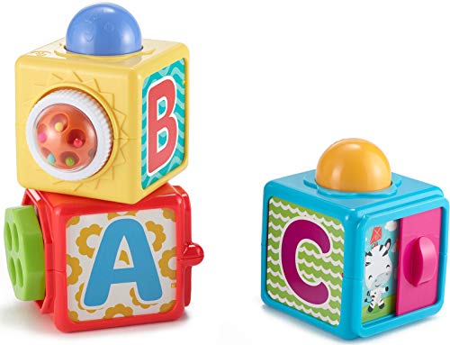 Fisher-Price - Bloques Activity Juguete Bebé, Multicolor (Mattel DHW15)