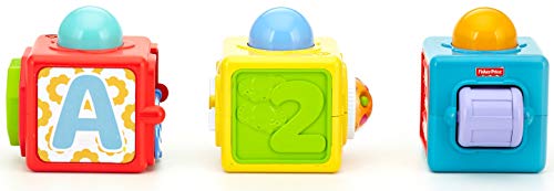 Fisher-Price - Bloques Activity Juguete Bebé, Multicolor (Mattel DHW15)