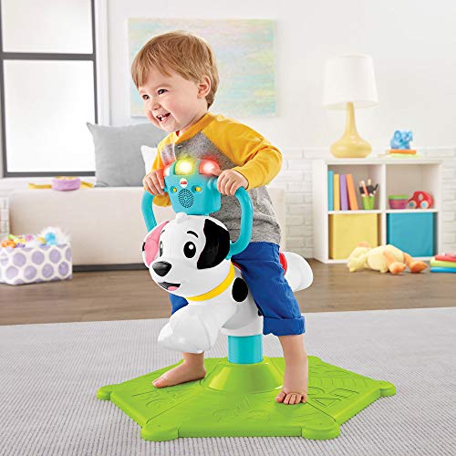 Fisher-Price Bounce and Spin Puppy, Juguete Musical para Montar, Multicolor (Mattel GHY03)