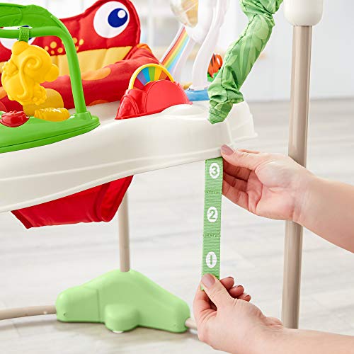 Fisher-Price Centro Actividad Salón y Juegos Amigos del bosque, Ranojo, para recién nacidos con música y luces, multicolor, K7198