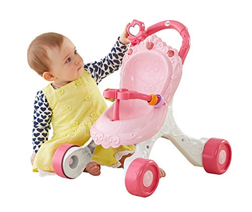 Fisher-Price CGN65 - Caminante musical de paseo para muñecas (no incluida)