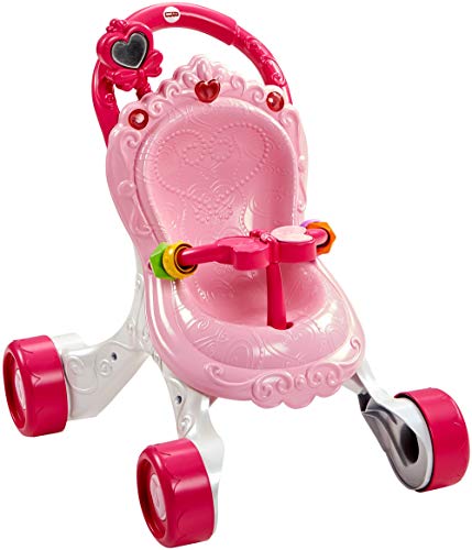 Fisher-Price CGN65 - Caminante musical de paseo para muñecas (no incluida)