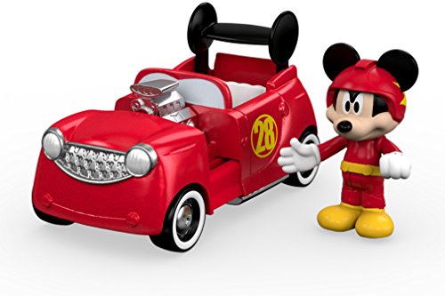 Fisher-Price disney mickey y el roadster corredores, 2-en-1 hot doggin' del coche de carreras