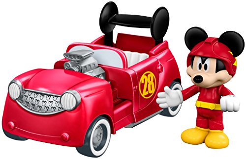 Fisher-Price disney mickey y el roadster corredores, 2-en-1 hot doggin' del coche de carreras