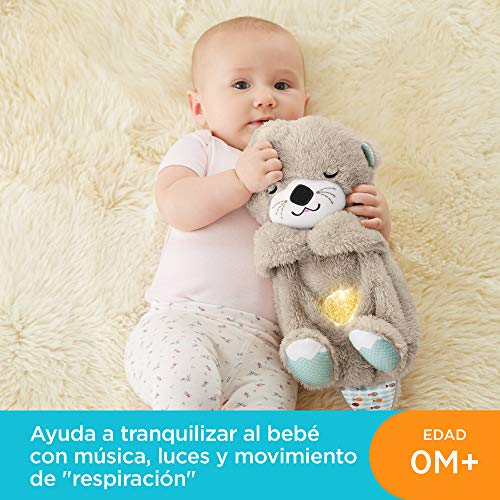 Fisher-Price FXC66 - Nutria Hora de Dormir, Juguete de Cuna y Peluche para Bebé Recién Nacido