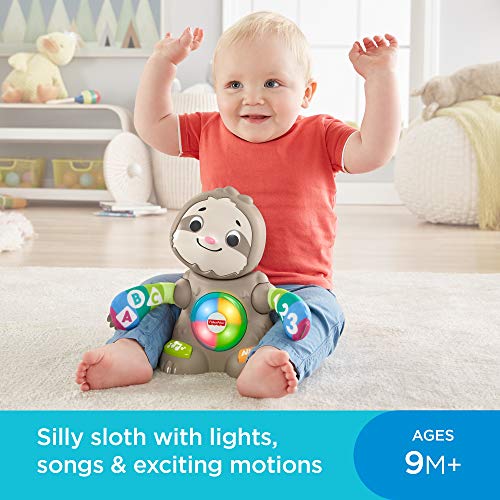 Fisher-Price GHR18 Linkimals Smooth Moves Sloth, Juguete para bebé con música y Luces, Multicolor