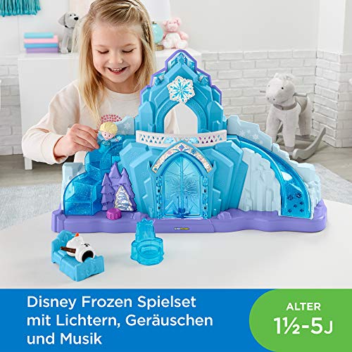 Fisher-Price GLM38 Little People Frozen Elsas Palast Helado – Versión de Idiomas en alemán