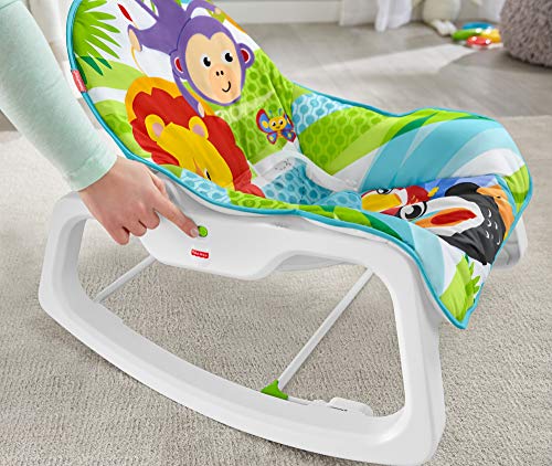 Fisher-Price - Hamaca Crece Conmigo Forest Fun, Silla para Bebé (Mattel GNV69), Embalaje estándar