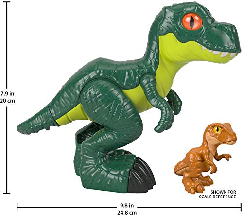 Fisher-Price Imaginext Jurassic World 3 T-Rex XL Dinosaurio articulado de juguete para niños +3 años (Mattel GWP06)