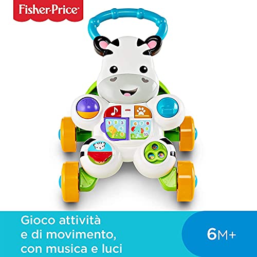 Fisher-Price - Learn with Me Zebra Walker, Italian HBB66