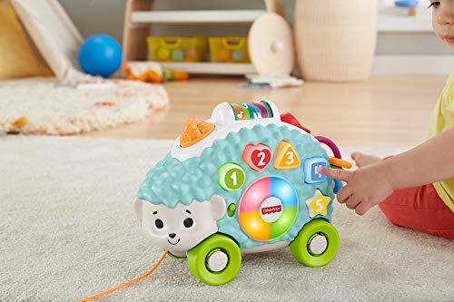 Fisher-Price Linkimals Manon el Herisson, juguete interactivo para bebé, sonido y luces, versión francesa, 9 meses y más, GJB08