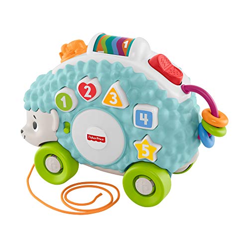 Fisher-Price Linkimals Manon el Herisson, juguete interactivo para bebé, sonido y luces, versión francesa, 9 meses y más, GJB08