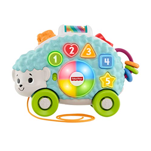 Fisher-Price Linkimals Manon el Herisson, juguete interactivo para bebé, sonido y luces, versión francesa, 9 meses y más, GJB08