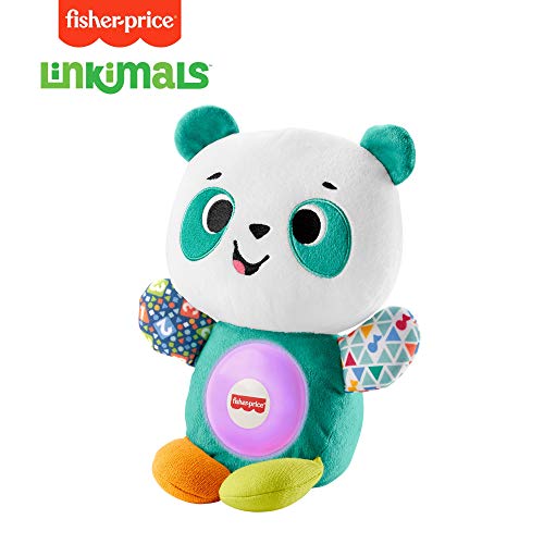 Fisher-Price Linkimals Panda, juguetes de aprendizaje para bebés + 9 meses (Mattel GXD86)