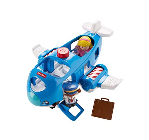 Fisher-Price Little People Avión viaja conmigo, juguetes bebés 1 año (Mattel FKX07)