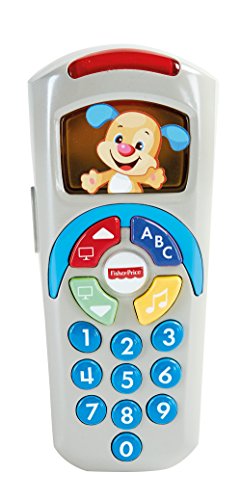 Fisher-Price - Mando a Distancia Perrito, Juguete Electrónico Bebé +6 Meses (Mattel DLD35) + - Bloques Infantiles, Juguete Bloques Construcción para Bebé +6 Meses (Mattel FFC84)