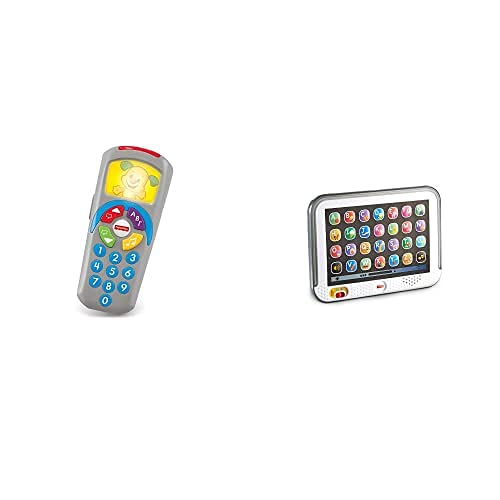 Fisher-Price Mando a Distancia Perrito (Mattel DLD35) y Mi Primera Tablet (Mattel CDG61)