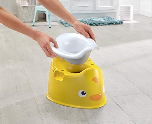 Fisher-Price Orinal patito, juguete de aprendizaje y desarrollo para niños (Mattel GCJ81)