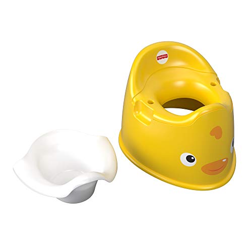 Fisher-Price Orinal patito, juguete de aprendizaje y desarrollo para niños (Mattel GCJ81)