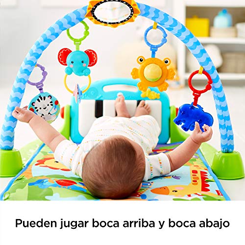 Fisher-Price Rainforest Piano-Gym - Manta de Juego parBebé (Mattel BMH49)