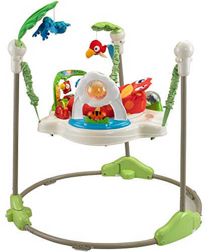 Fisher-Price Saltador Animalito de la Selva con luces y sonidos para bebé +1 año (Mattel K7198)