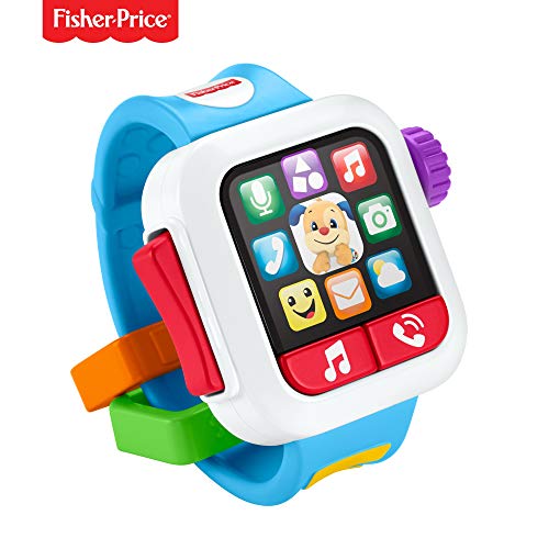 Fisher-Price Smartwatch Hora de Aprender, Juguete con música y luz para niños + 6 Meses (Mattel GMM51)