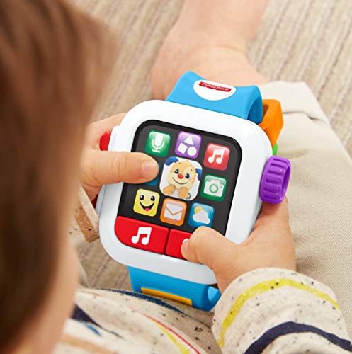 Fisher-Price Smartwatch Hora de Aprender, Juguete con música y luz para niños + 6 Meses (Mattel GMM51)