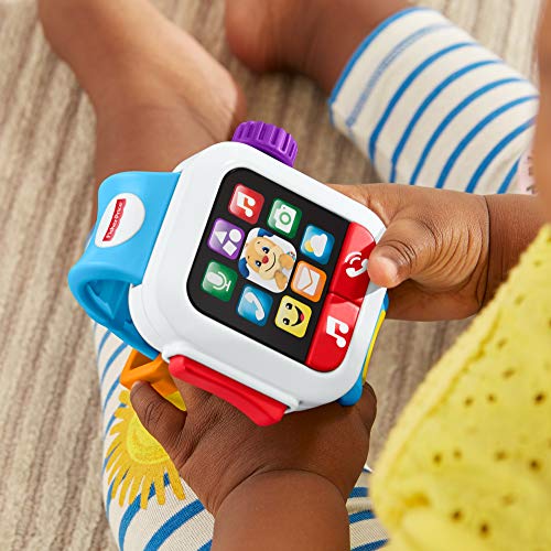 Fisher-Price Smartwatch Hora de Aprender, Juguete con música y luz para niños + 6 Meses (Mattel GMM51)