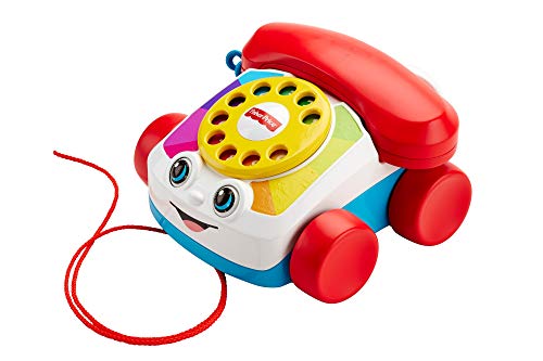 Fisher-Price Teléfono Carita Divertida, Juguete Educativo bebé +1 año (Mattel FGW66 ) + - Bloques Infantiles, Juguete Bloques Construcción para Bebé +6 Meses (Mattel FFC84)