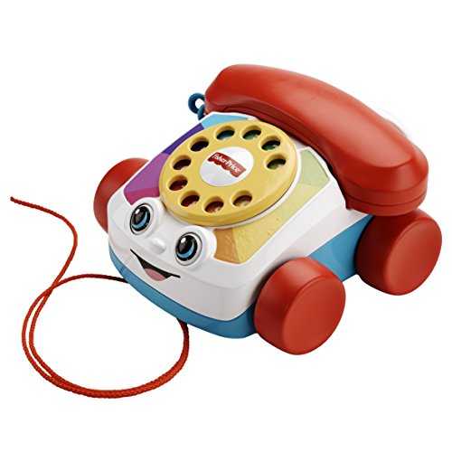 Fisher-Price Teléfono Carita Divertida, Juguete Educativo bebé +1 año (Mattel FGW66 ) + - Bloques Infantiles, Juguete Bloques Construcción para Bebé +6 Meses (Mattel FFC84)