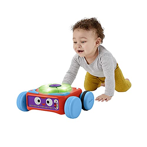 Fisher-Price Tito Robotito, Robot Aprendizaje 3 en 1, Juguete interactivo con luces y sonidos, regalo para bebés +6 meses (Mattel HCK45)