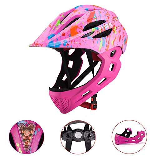 flouris Casco De Bicicleta para Niños para Niños Y Niñas, Cascos De Seguridad De Bicicleta para Niños Ajustables con 16 Ventilaciones para Patinar Ciclismo Patinaje De Patinaje En Línea