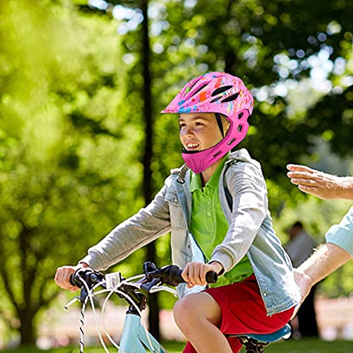 flouris Casco De Bicicleta para Niños para Niños Y Niñas, Cascos De Seguridad De Bicicleta para Niños Ajustables con 16 Ventilaciones para Patinar Ciclismo Patinaje De Patinaje En Línea