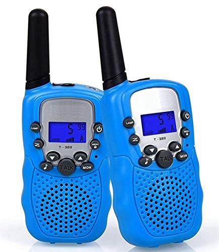 Flybiz Walkie Talkie Niños PMR446 8 Canales LCD Pantalla Función VOX 10 Tonos de Llamada Bloqueo de Canal Linterna Incorporado 8 Canales LCD Pantalla VOX …